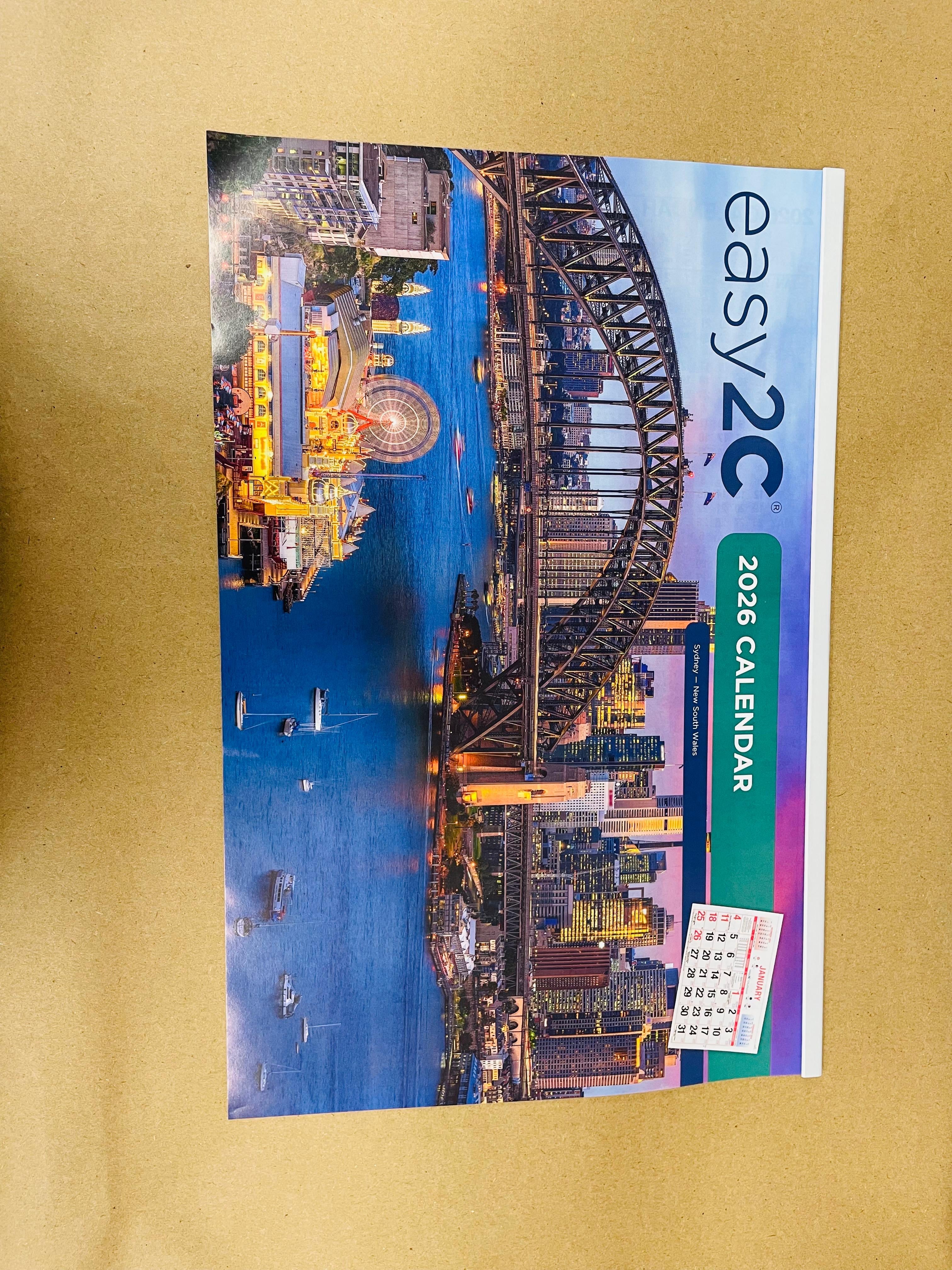 Easy2C 2026 Magnetic Calendar – Australia’s Favourite Fridge Calendar!