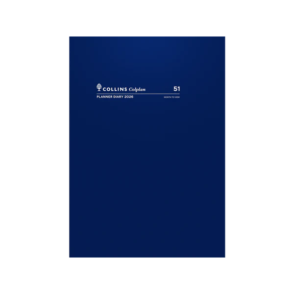 New Collins - Colplan Calendar Year 2026 Diary/Planner, Month to View, A4 Soft Cover - 51.C59-26