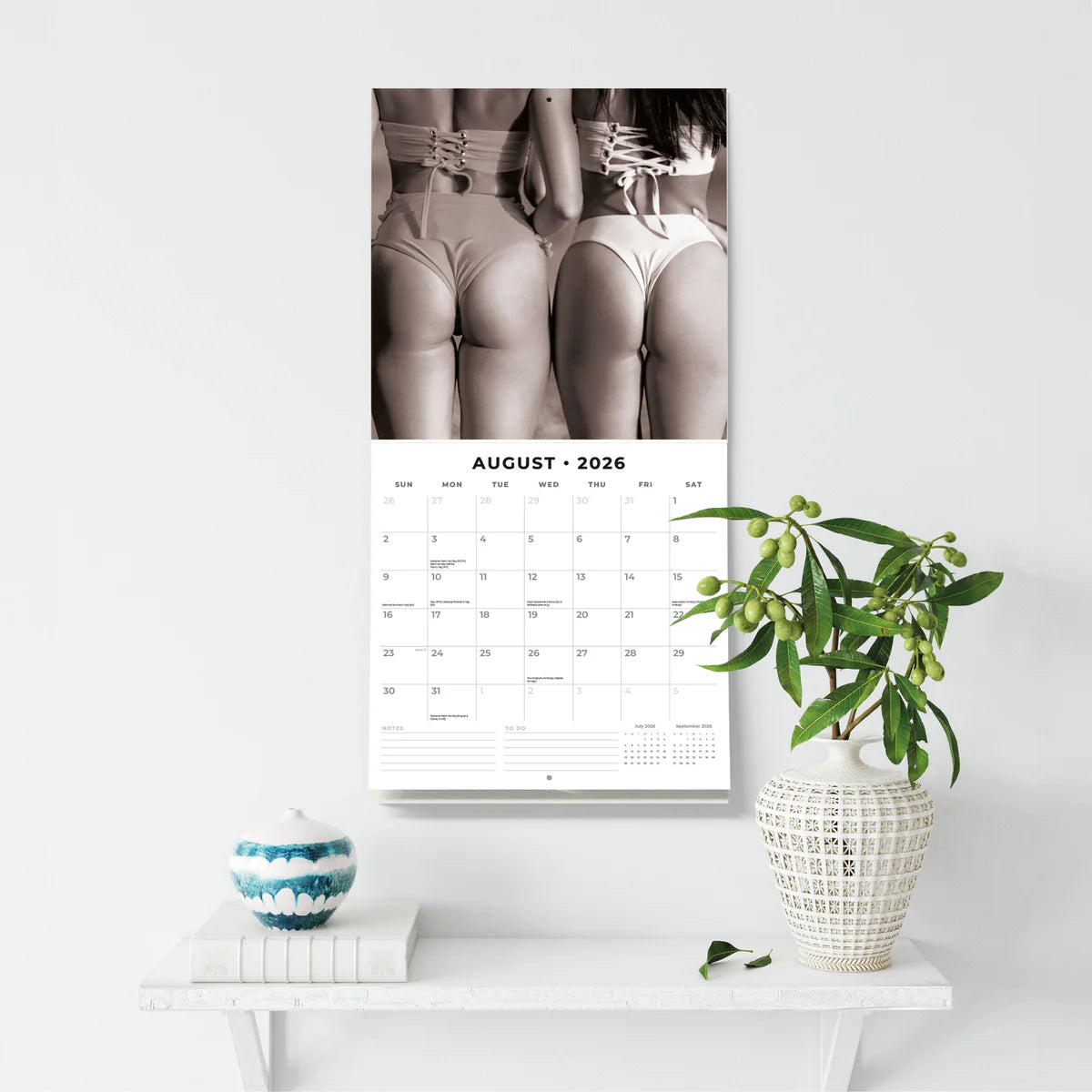 2026 Girls Square Wall Calendar – 16-Month, Large Grid | Red Robin Publishing Ltd (RR261183)