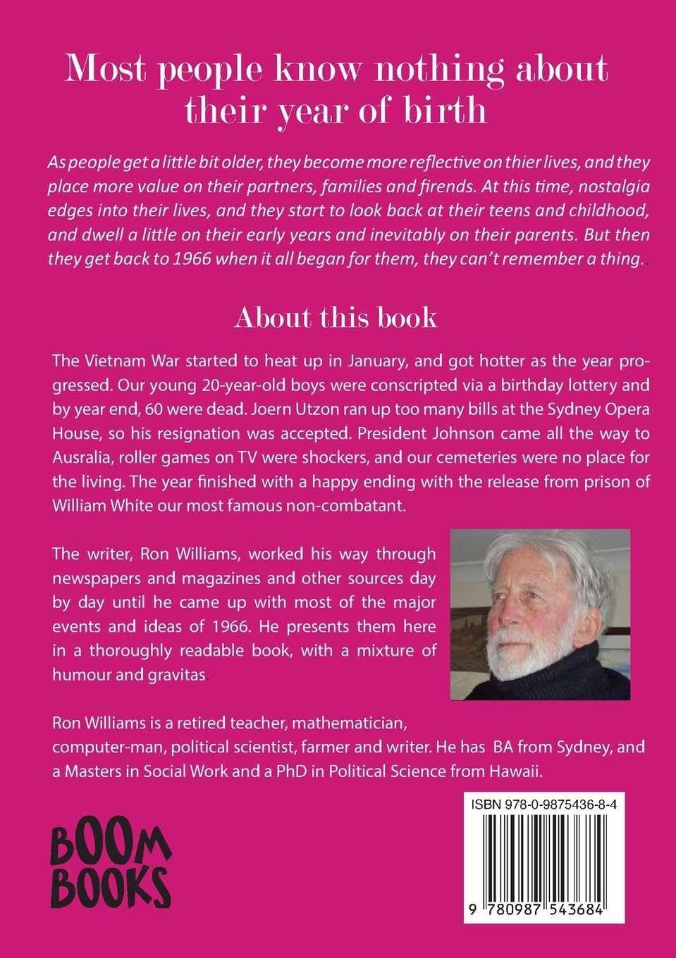 Born in 1966? What Else Happened? The Australian Social History Book