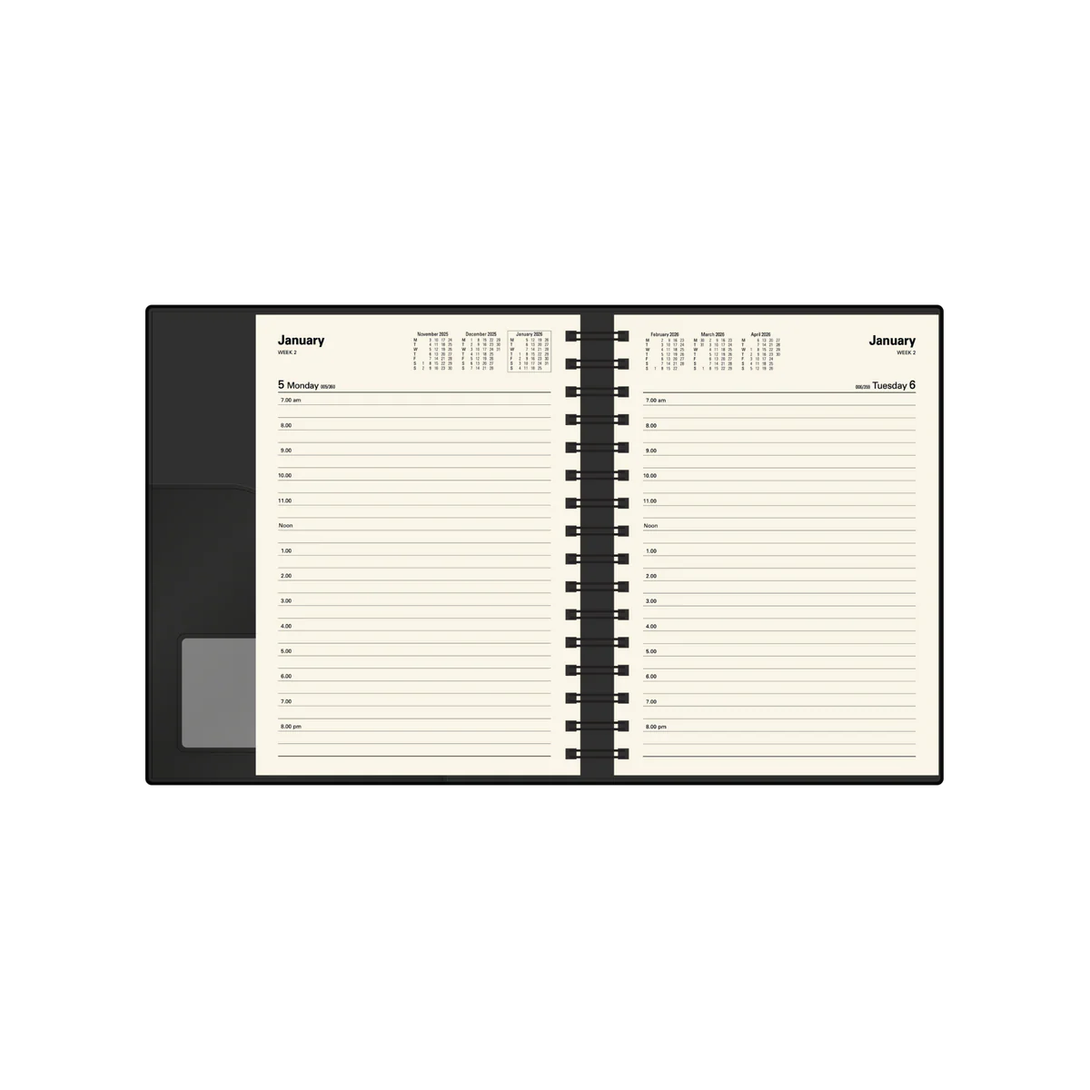 Collins Vanessa Calendar Year 2026 Diary/Planner, Day to Page, A5 PU Soft Cover