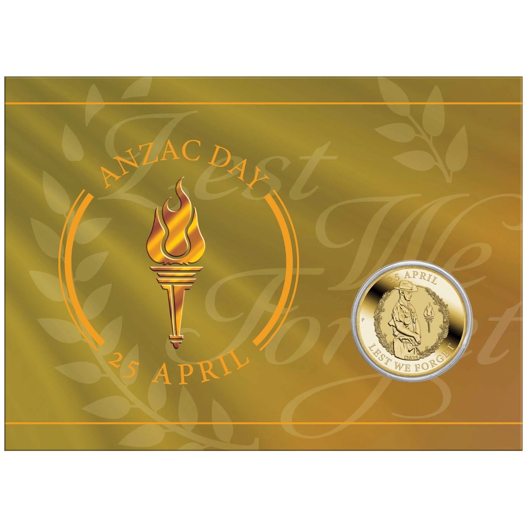 Anzac Day 2025: $1 Commemorative Coin in Illustrated Card (Australian Legal Tender)