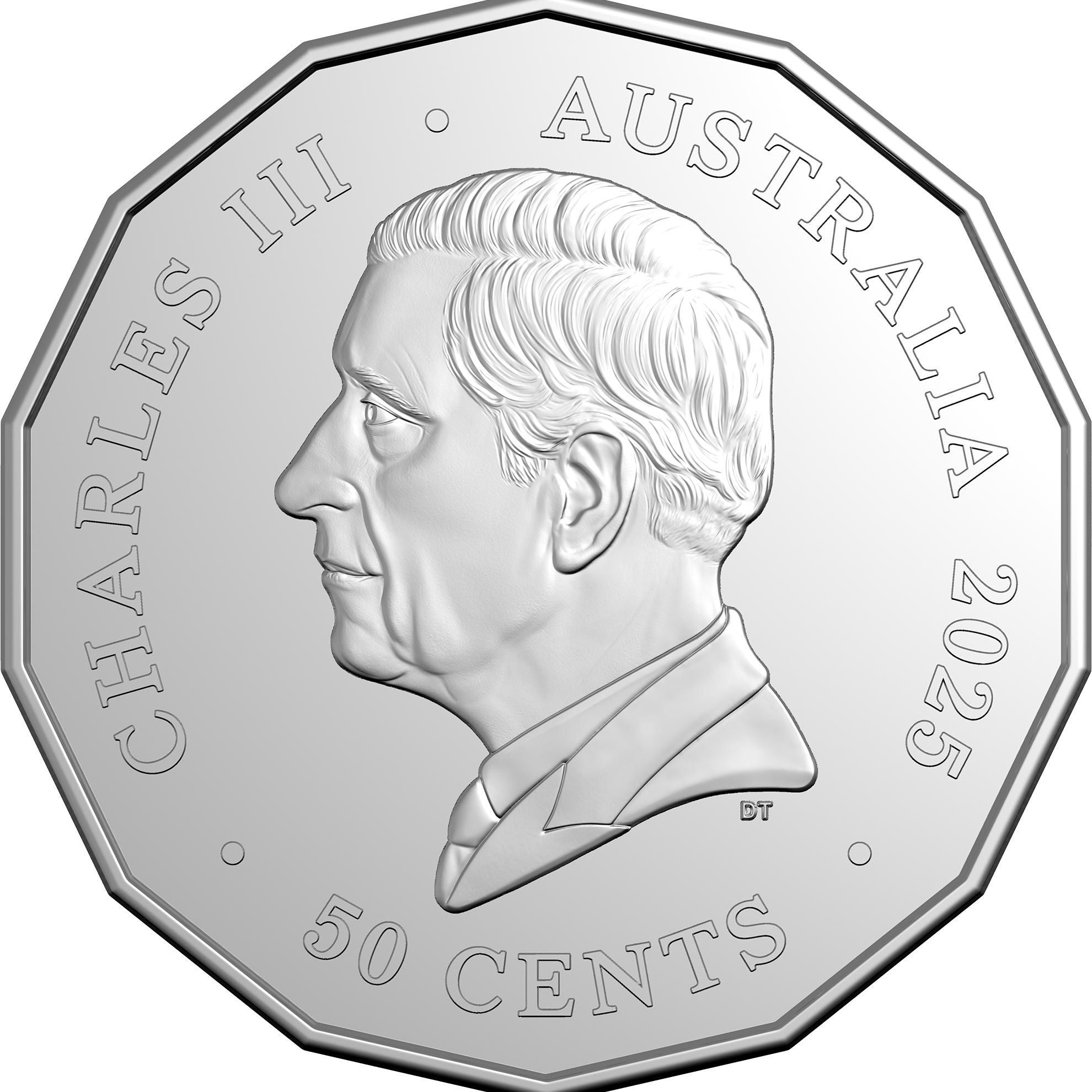 Royal Australian Mint - Lunar Year of the Snake - 50c CuNi Tetradecagon Uncirculated Coin 2025