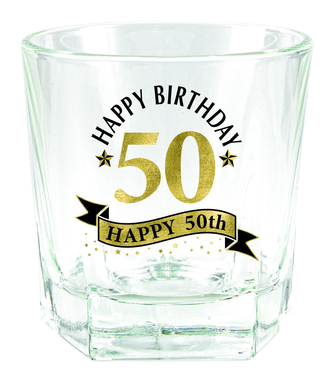 Landmark Wood Box 50th Birthday Gift Set (Whisky Glass)