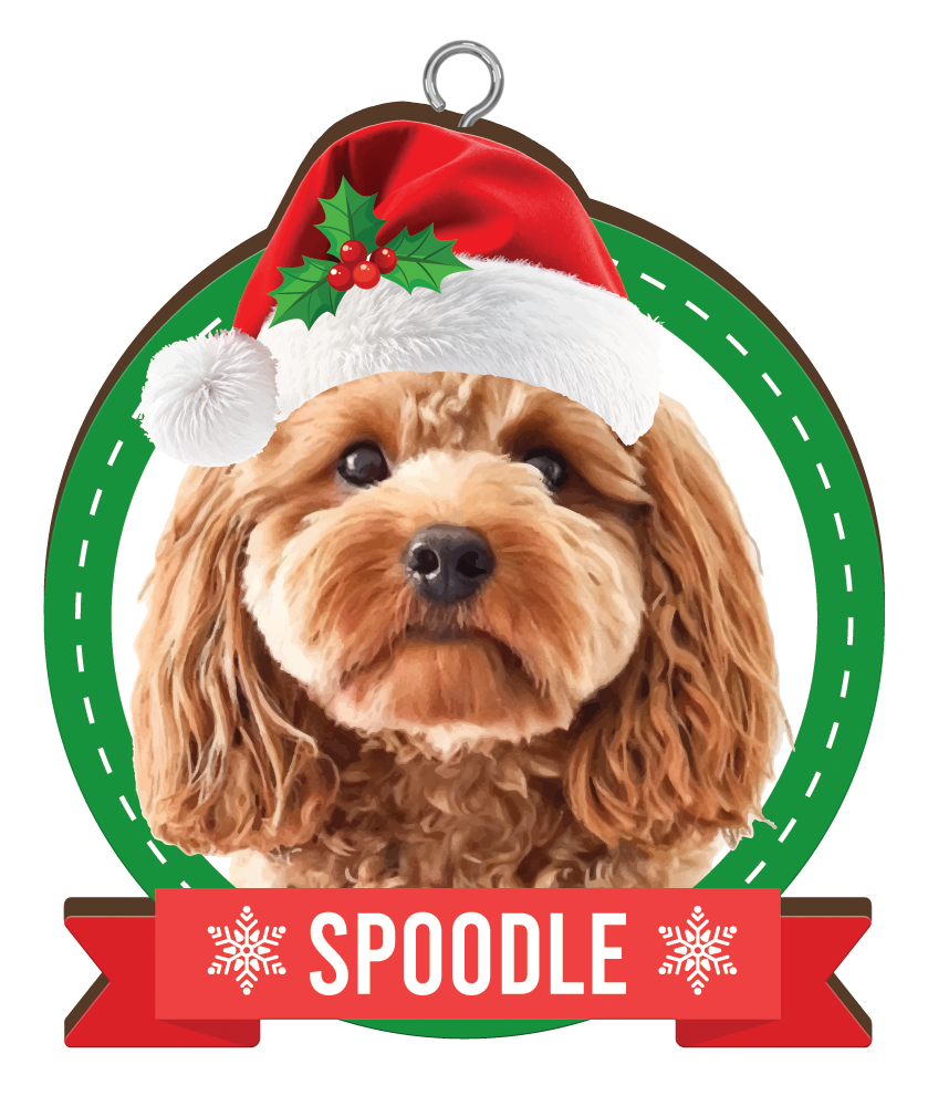 Spoodle Christmas Mug and Christmas Tree Ornament Combo - Includes a 420ml Mug in the box and Christmas Tree Ornament, Christmas Gift