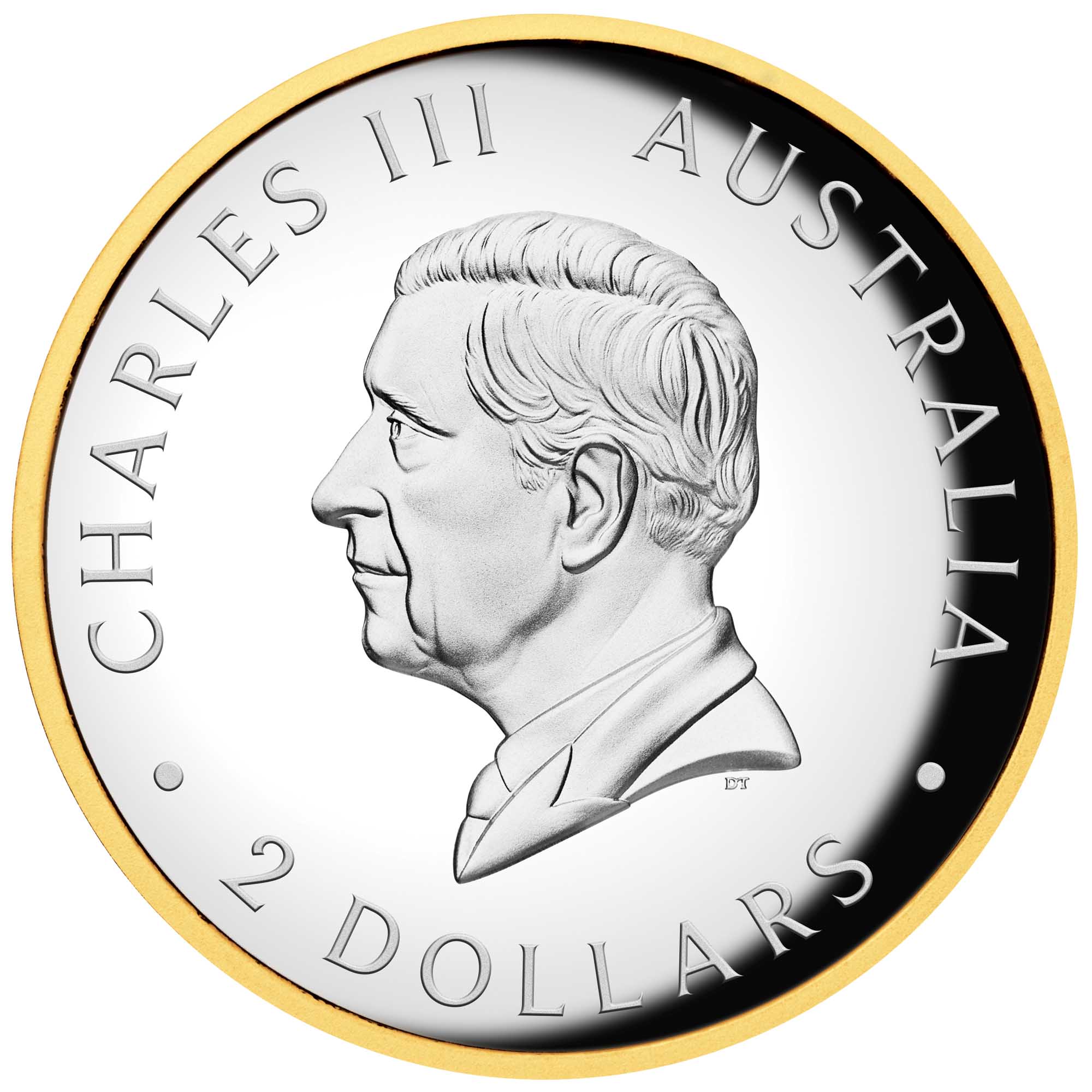 Australian Kookaburra 35th Anniversary 2025 2oz Silver Proof High Relief Gilded Coin