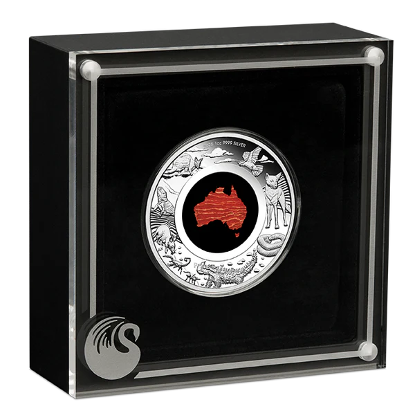 Great Southern Land 2025 1oz Silver Proof Snakeskin Jasper Coin