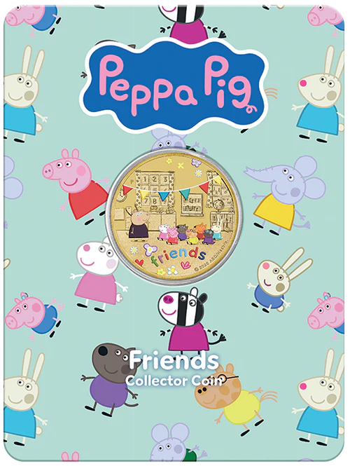 Peppa Pig - Friends 2026 Collector Coins in Cards (Three-Coin Set)
