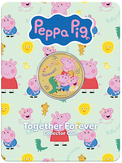 Peppa Pig - Together Forever 2026 Collector Coin in Card