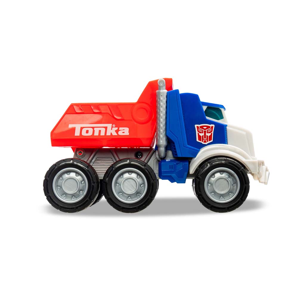 Tonka x Transformers Assortment,  Iconic Transformers characters meet classic Tonka construction vehicles.