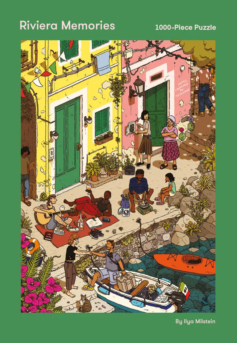 Riviera Memories: 1000-Piece Puzzle illustrated by Ilya Milstein