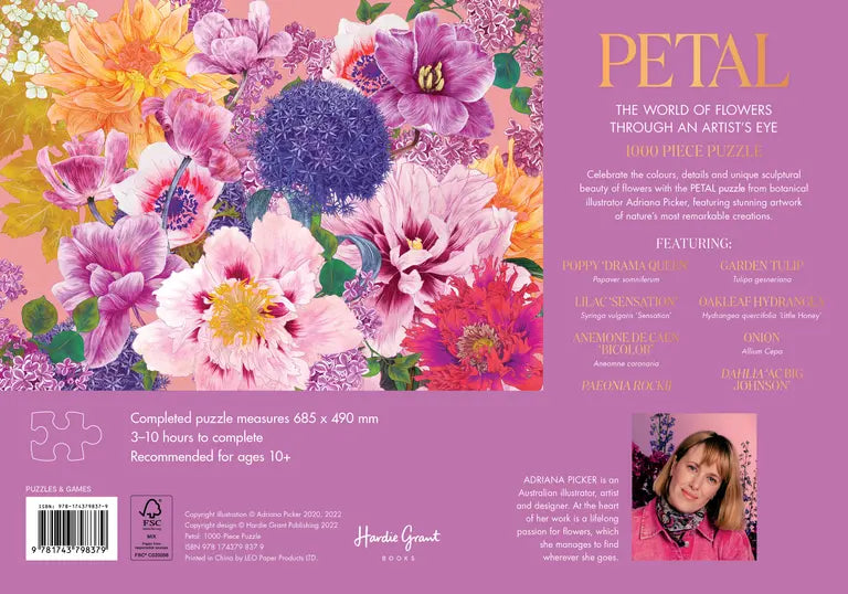 Petal The world of Flowers Through an Artist's Eye 1000 Piece Puzzle
