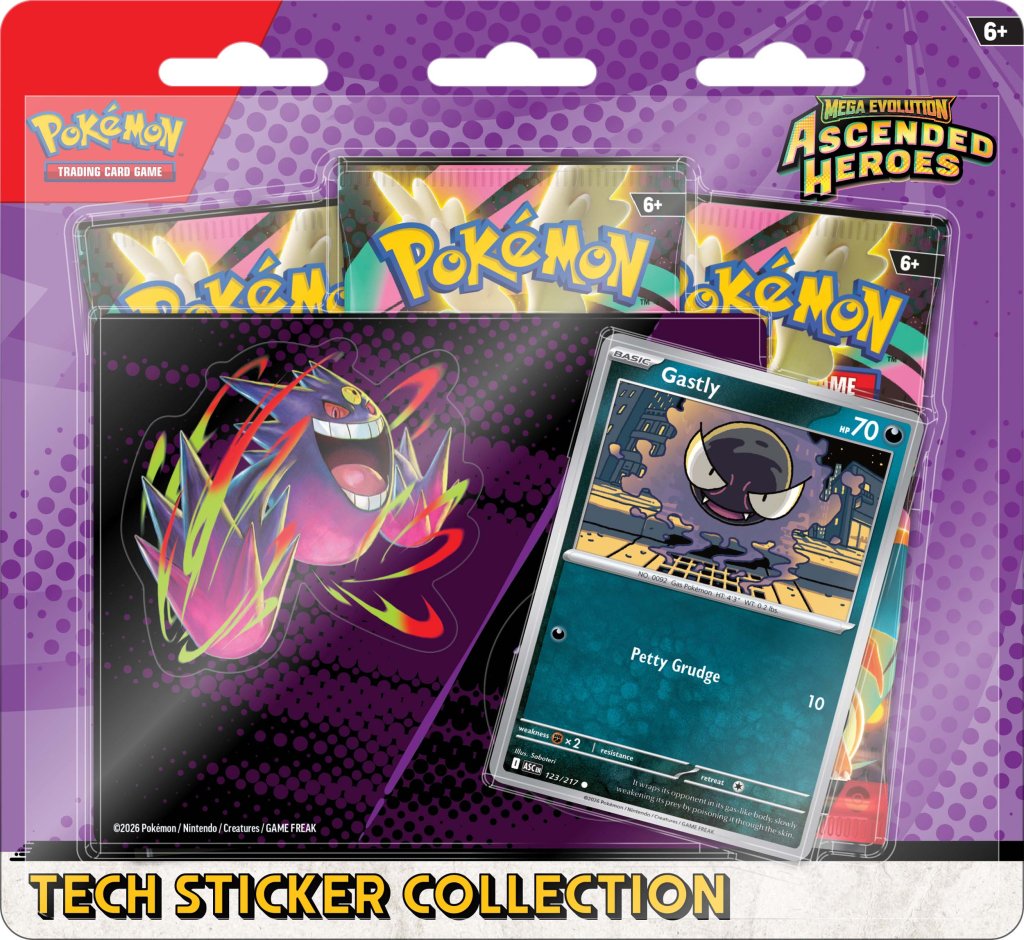 Pre-Order Pokémon TCG: Mega Evolution—Ascended Heroes Tech Sticker Collection