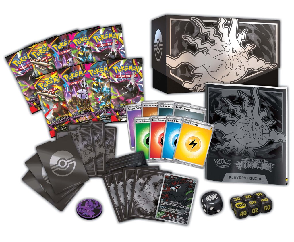 Pre-Order Pokemon TCG Mega Evolutions 5 Pitch Black Elite Trainer Box