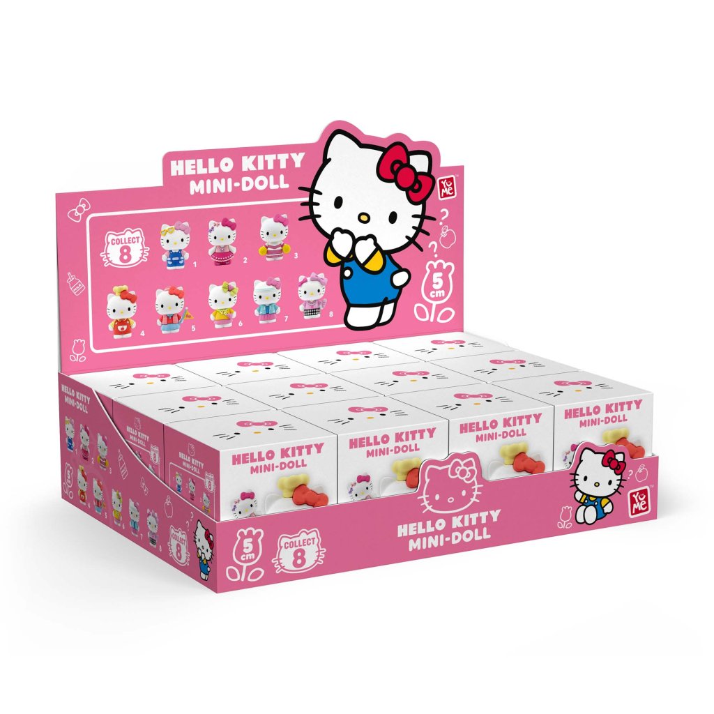 HELLO KITTY - YuMe 5cm Mini Doll Figurine Collection PDQ - Cute Outfit Series