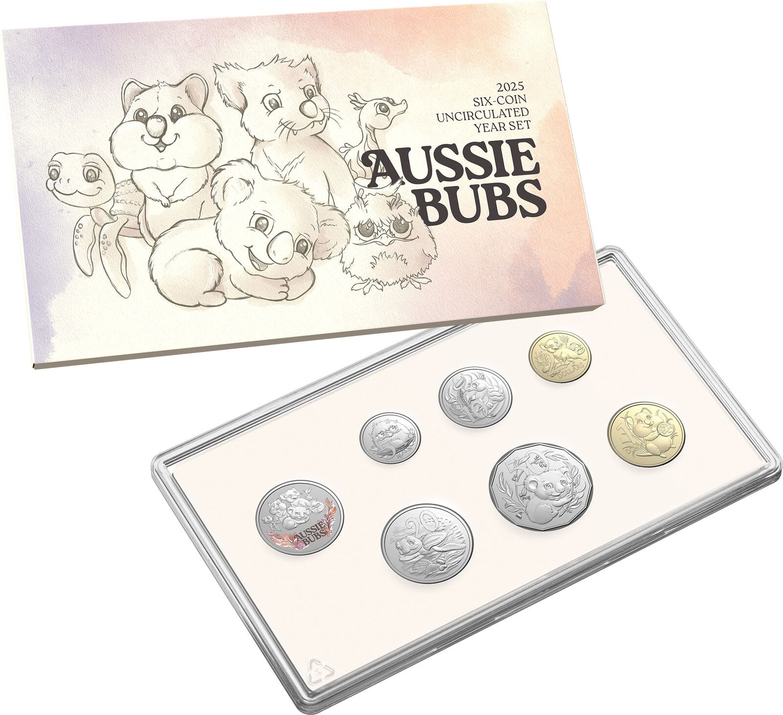 Australia 2025 Aussie Bubs Six Coin Uncirculated Baby Year Set