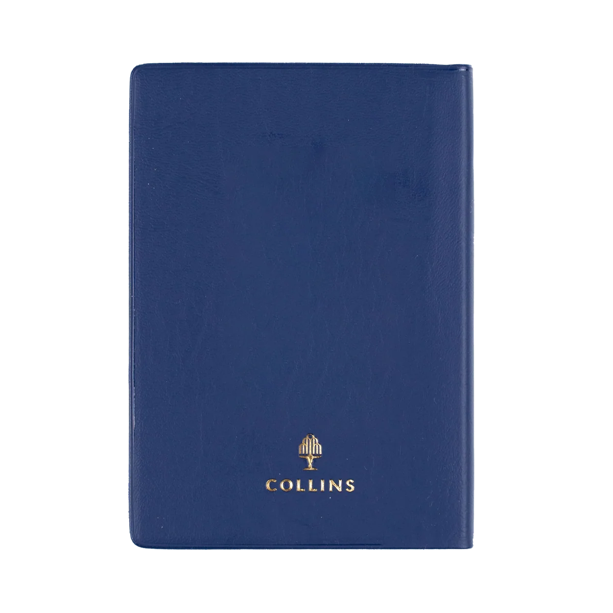 Back view of the Navy Collins Belmont 2027 A7 diary