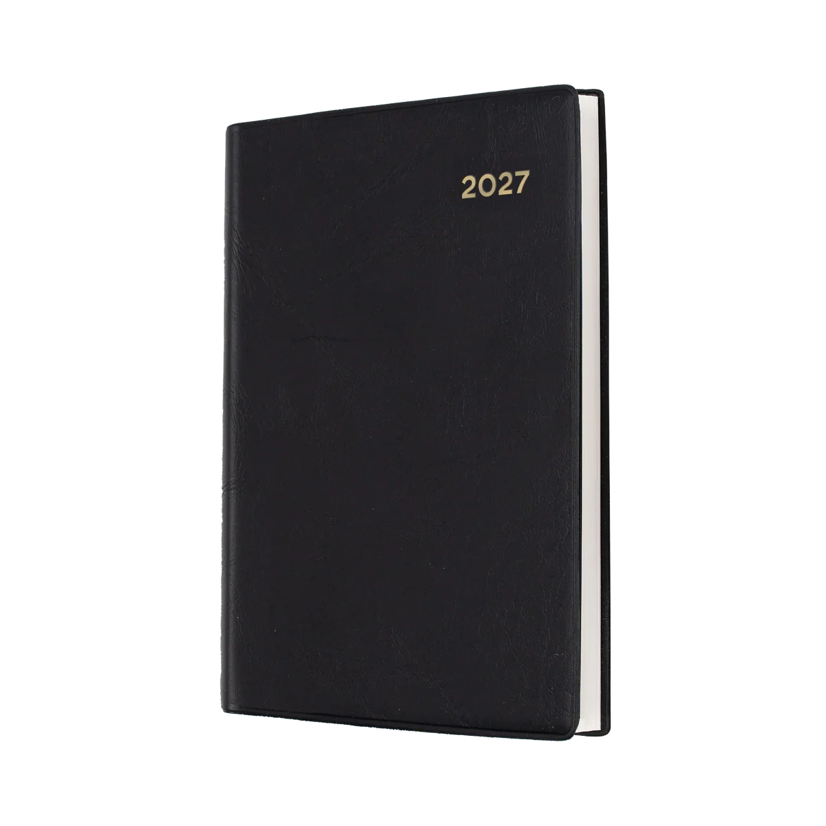 Black Collins Belmont 2027 A7 day-to-page diary
