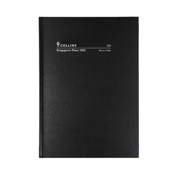 NEW Kingsgrove Calendar Year 2026 Diary/Planner, Day to Page, A4 Hard Cover - 141.P99-26