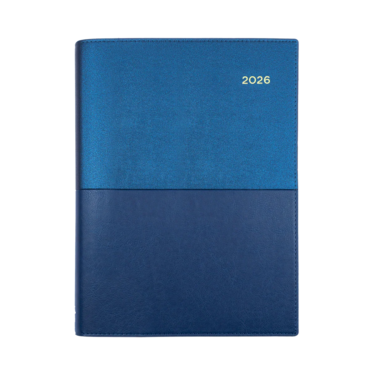 Collins Vanessa Calendar Year 2026 Diary/Planner, Day to Page, A4 PU Soft Cover - Blue