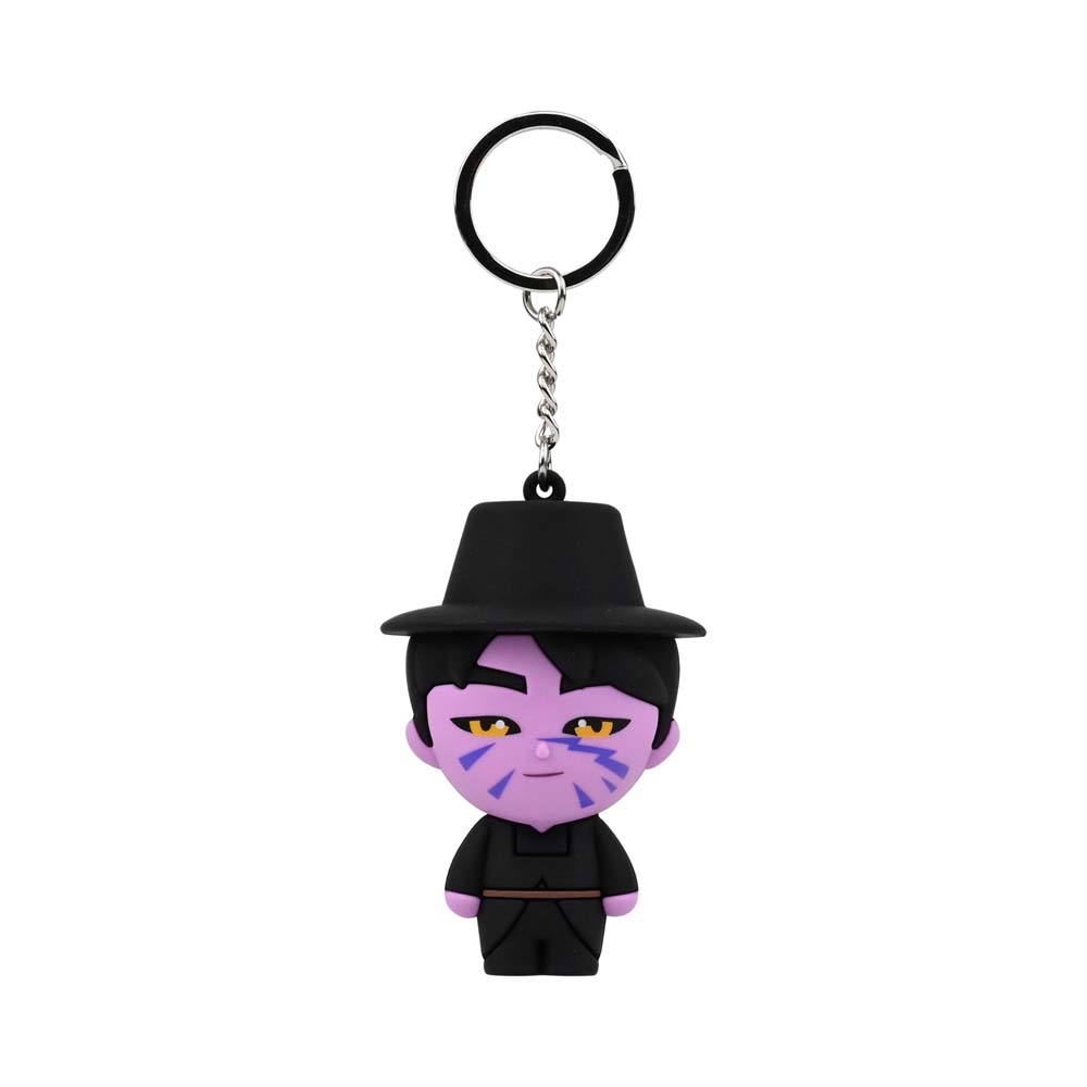 YuMe K-Pop Demon Hunters chibi keychain with blind box packaging