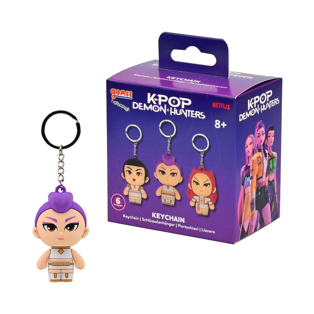 YuMe K-Pop Demon Hunters chibi rubber keychain from Series 1