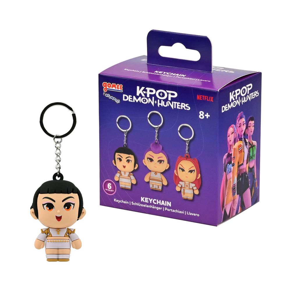 YuMe K-Pop Demon Hunters purple character keychain from Series 1