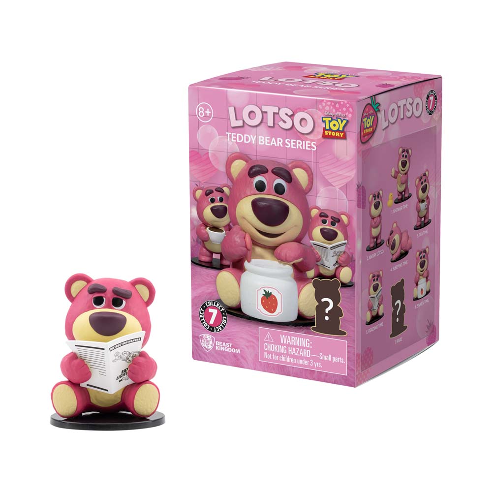 Lotso sipping tea figure with Teddy Bear Series packaging