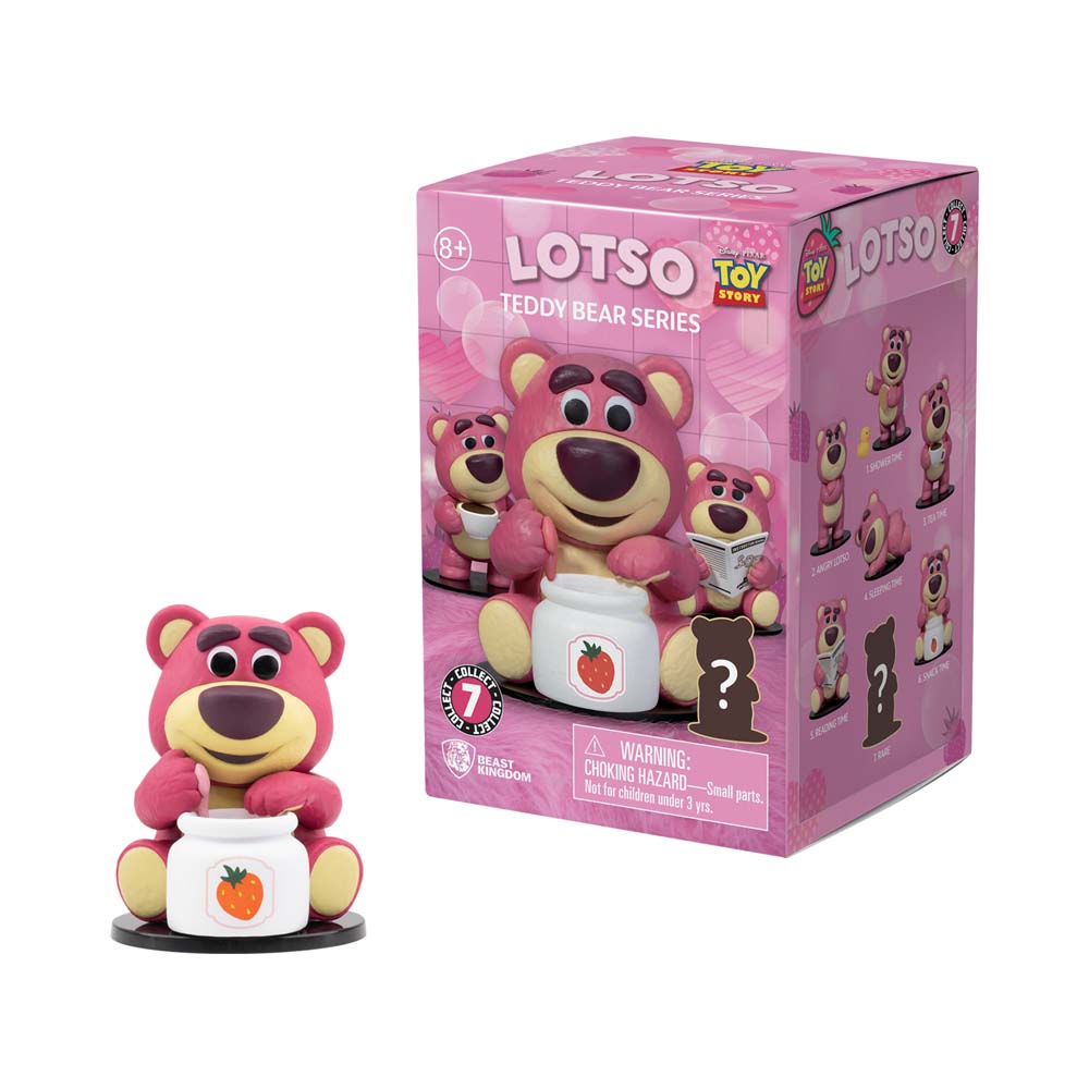 Lotso reading figure with Teddy Bear Series packaging