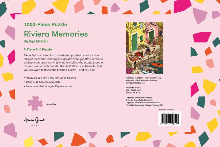 Riviera Memories: 1000-Piece Puzzle illustrated by Ilya Milstein