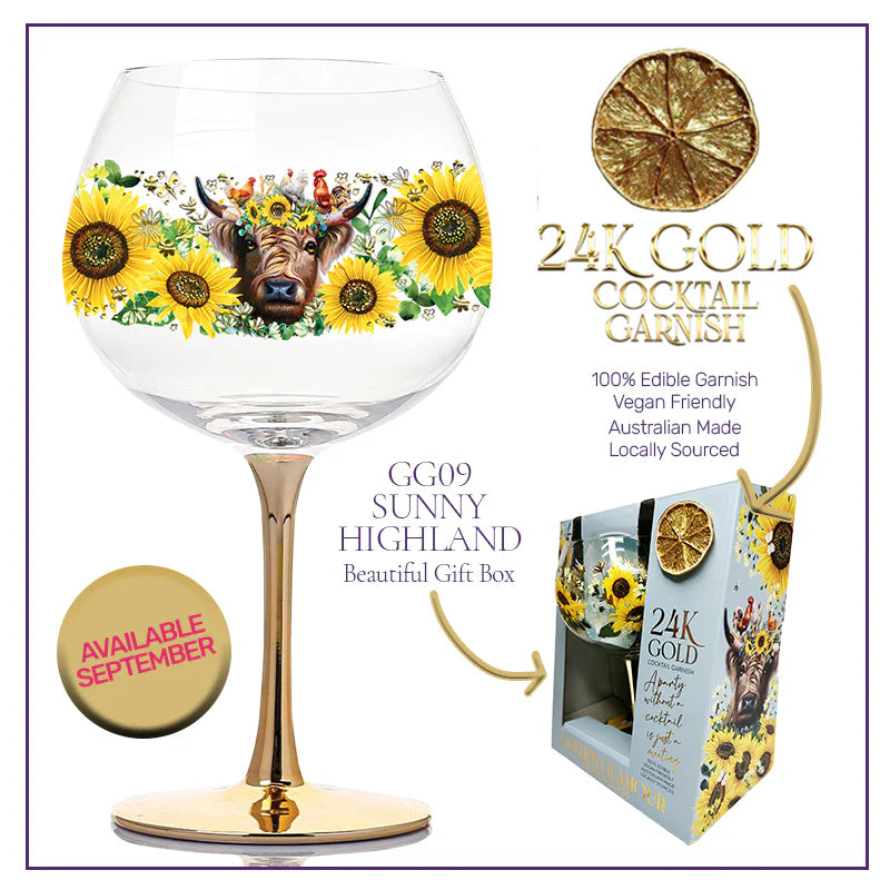 Lisa Pollock Golden Glamour Glass – Sunny Highlands