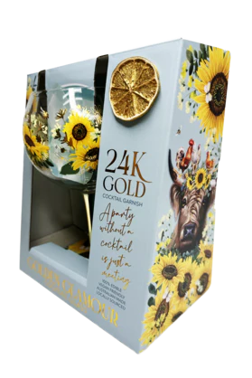 Lisa Pollock Golden Glamour Glass – Sunny Highlands
