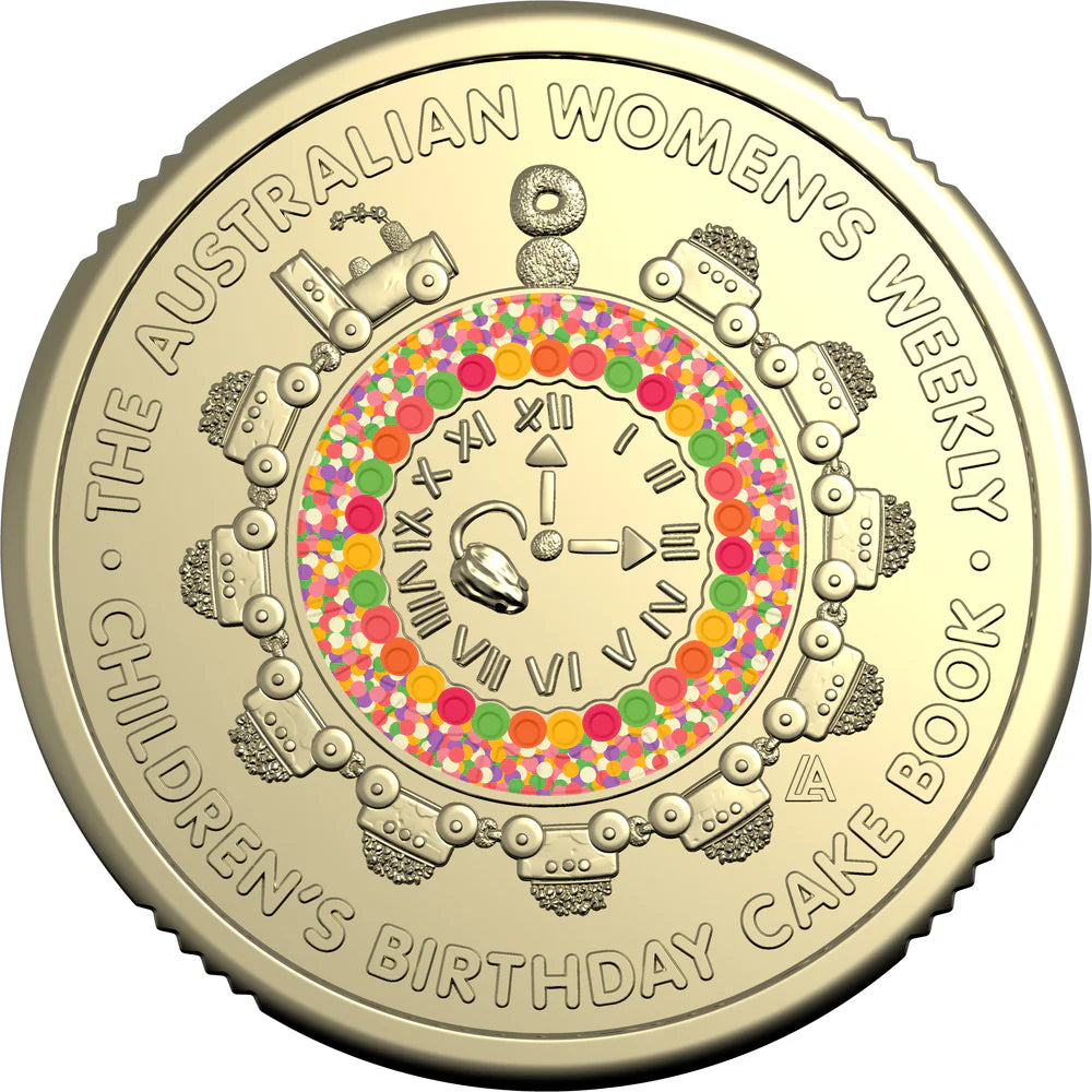 AWW Birthday Cake 2025 $1 Ten-Coin Collection *$2 Coloured Coin included