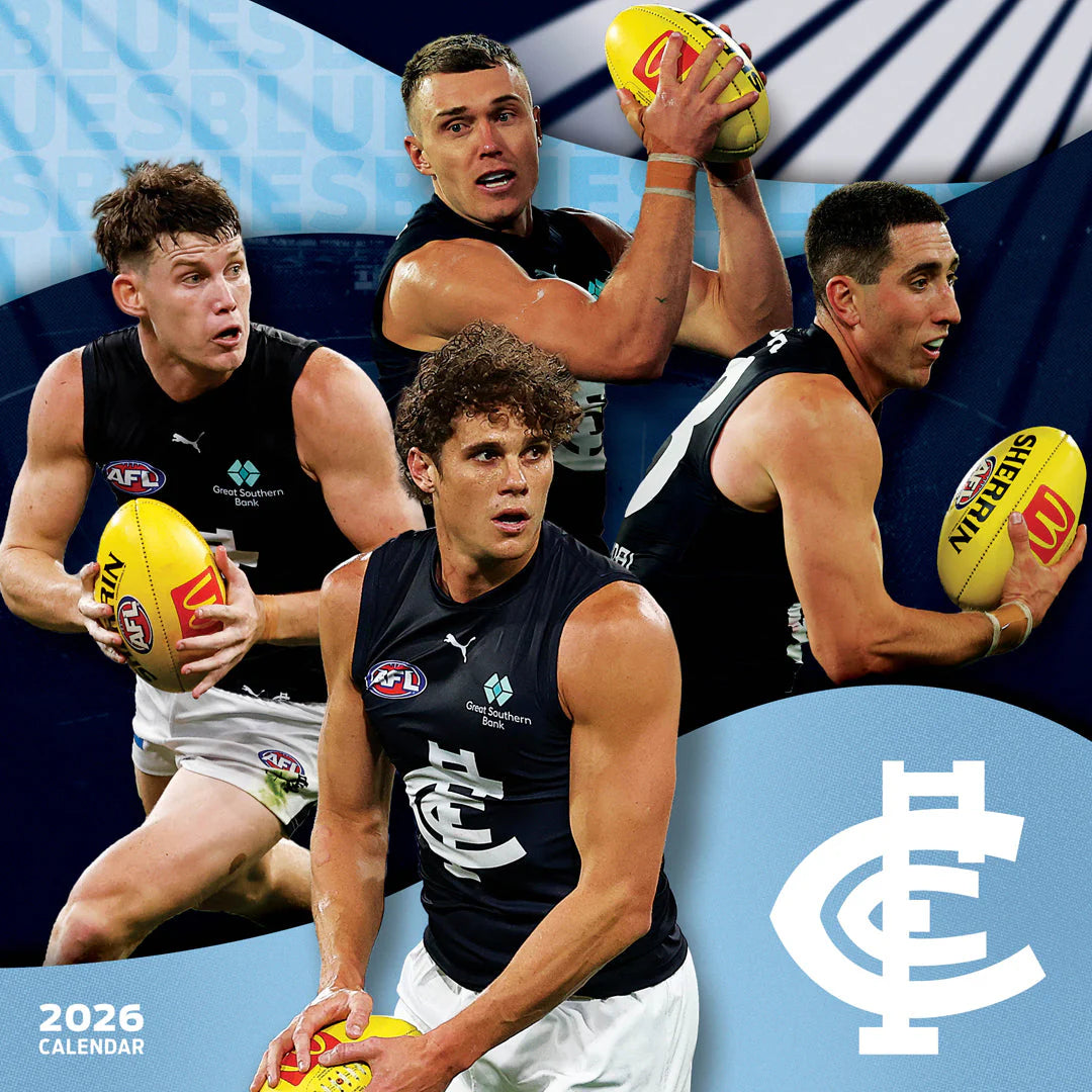 Paper Pocket AFL Carlton Blues 2026 Calendar