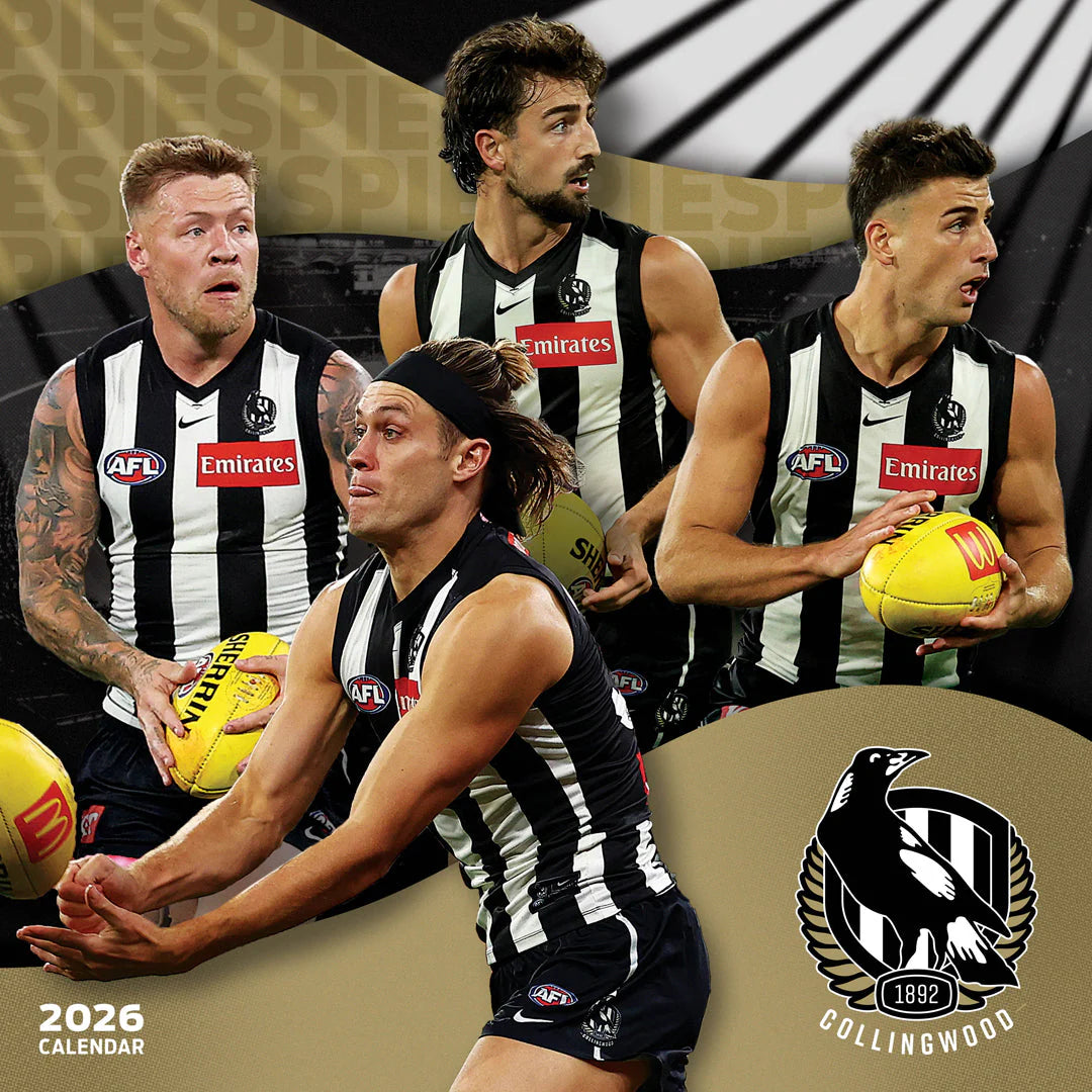 Paper Pocket AFL Collingwood Magpies 2026 Calendar