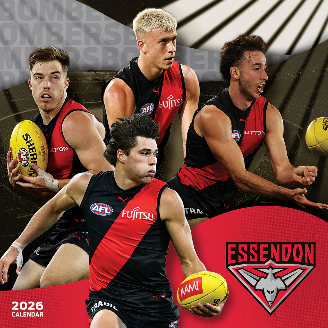 Paper Pocket AFL Essendon Bombers 2026 Calendar