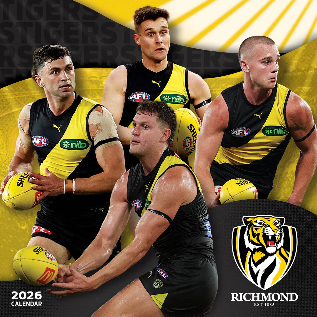 Paper Pocket AFL Richmond Tigers 2026 Calendar