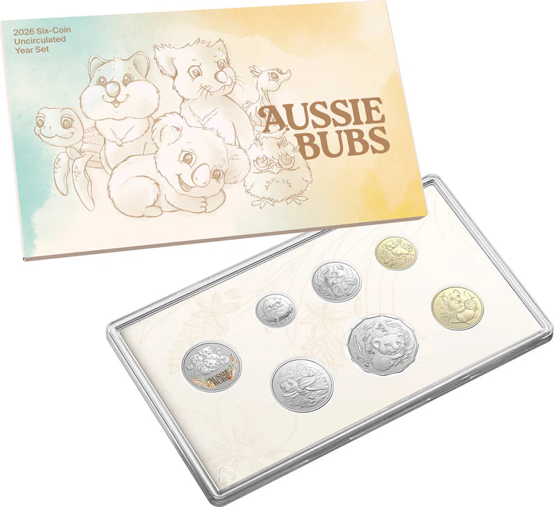Aussie Bubs 2026 Six Coin Uncirculated Baby Year Set