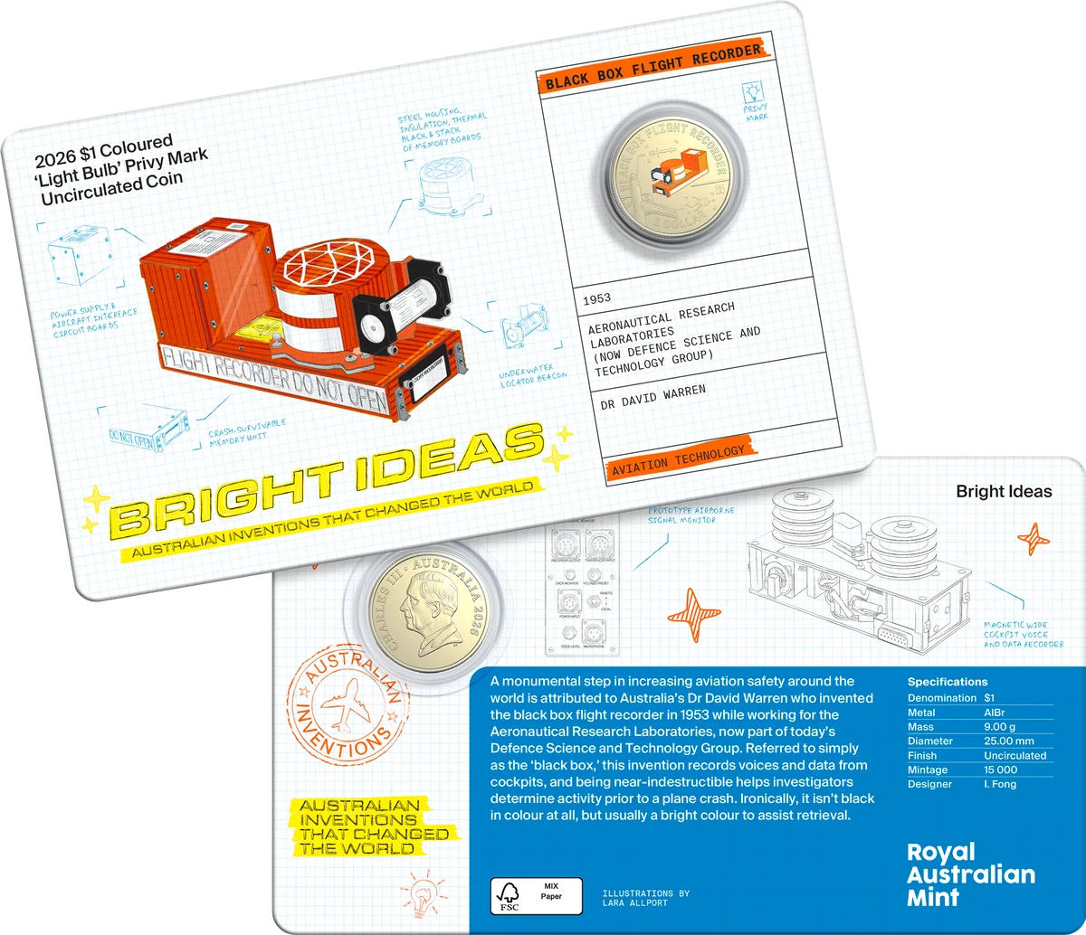 Bright Ideas 2026 $1 and $2 Privy Mark Seven-Coin Collection