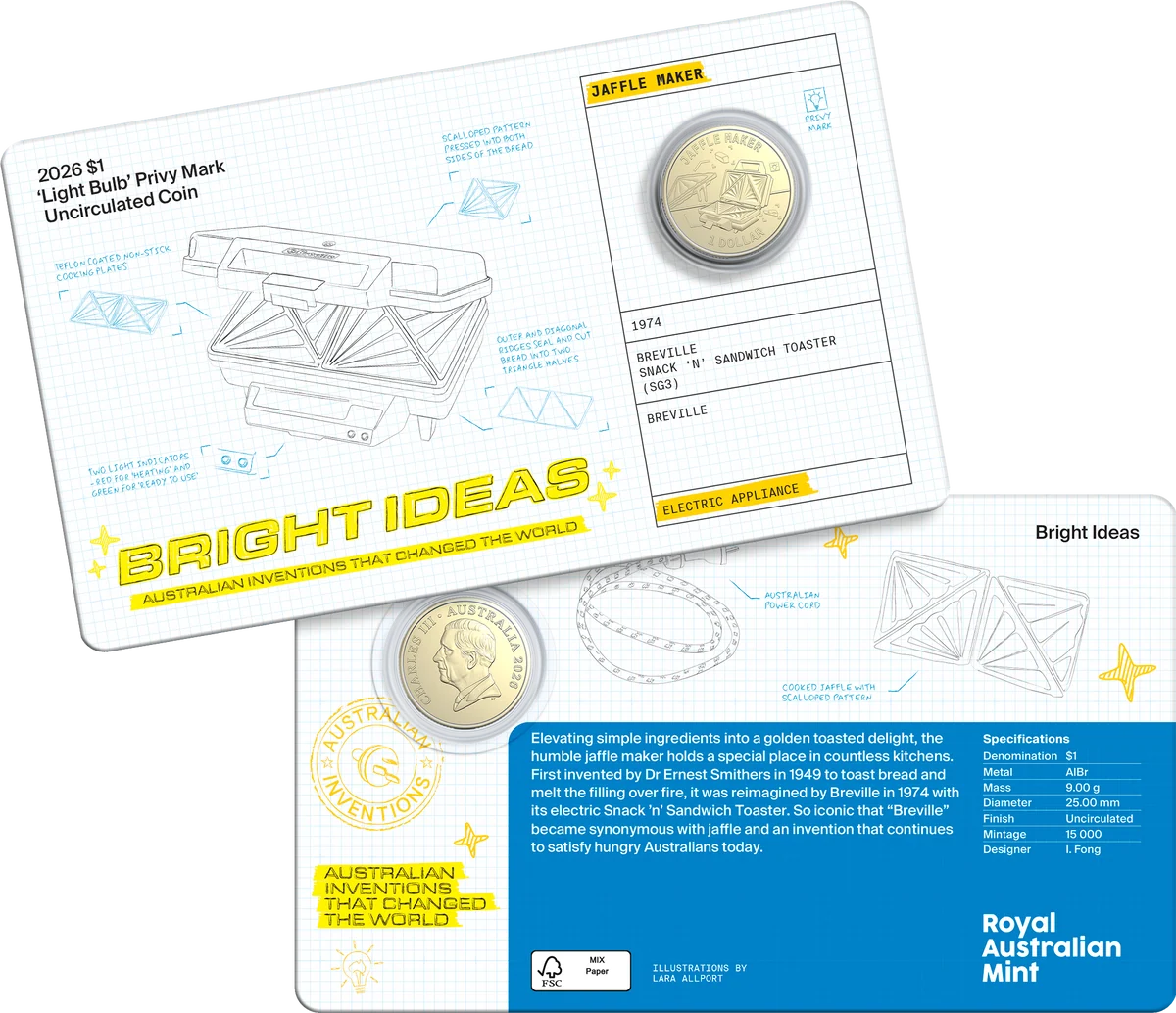 Bright Ideas 2026 $1 and $2 Privy Mark Seven-Coin Collection