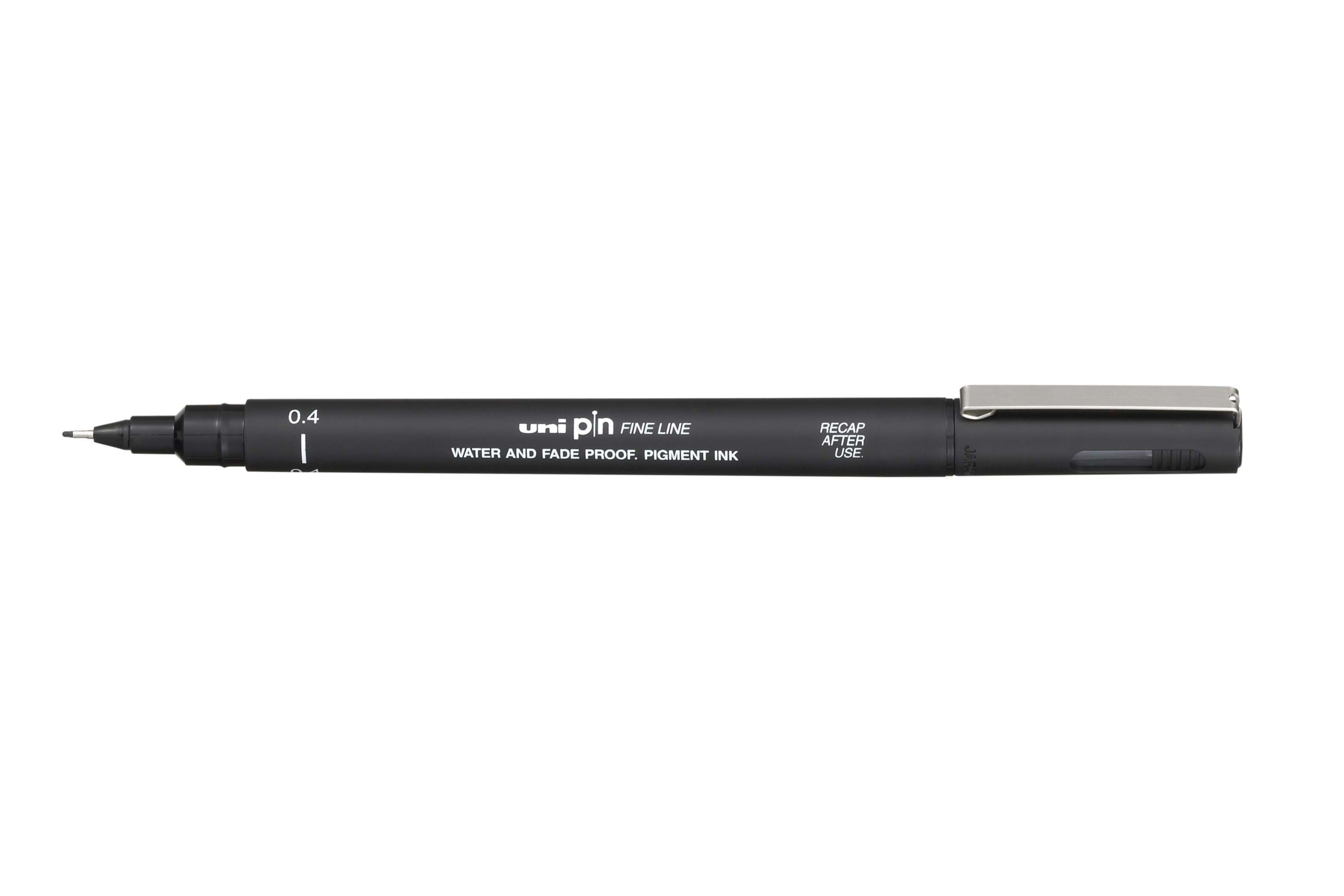 Uni-Ball Uni Pin Fineliner Black Tip Size 0.1 to 0.8