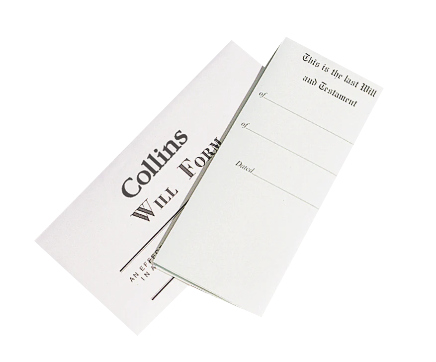 Collins Australian DIY Will Kit Form + Envelope + Instructions