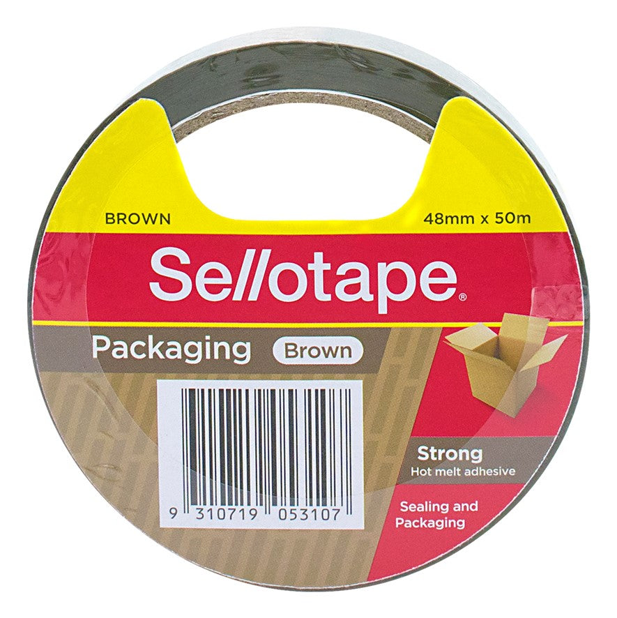 Sellotape Strong Packaging Tape Brown 48mmX50m