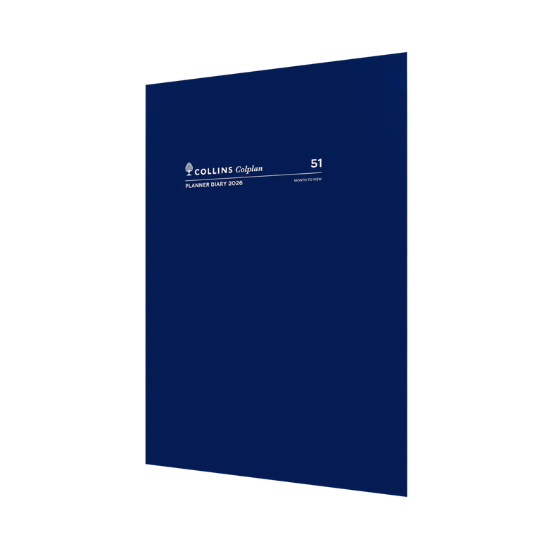 New Collins - Colplan Calendar Year 2026 Diary/Planner, Month to View, A4 Soft Cover - 51.C59-26