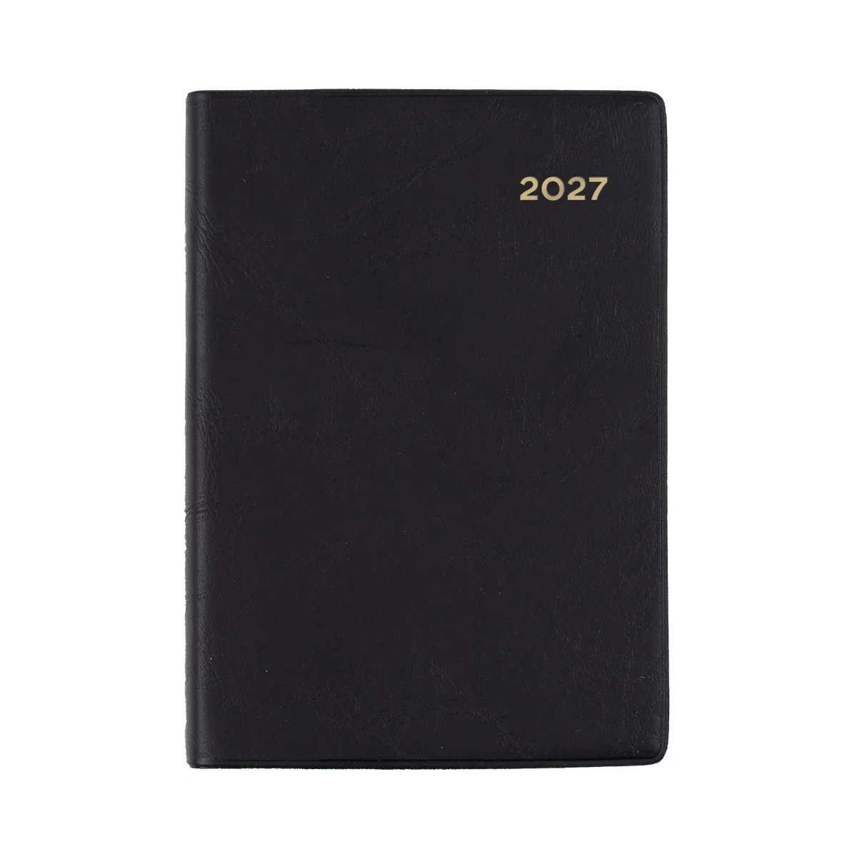 Collins Belmont 2027 A7 Diary - Black PVC Cover Angle