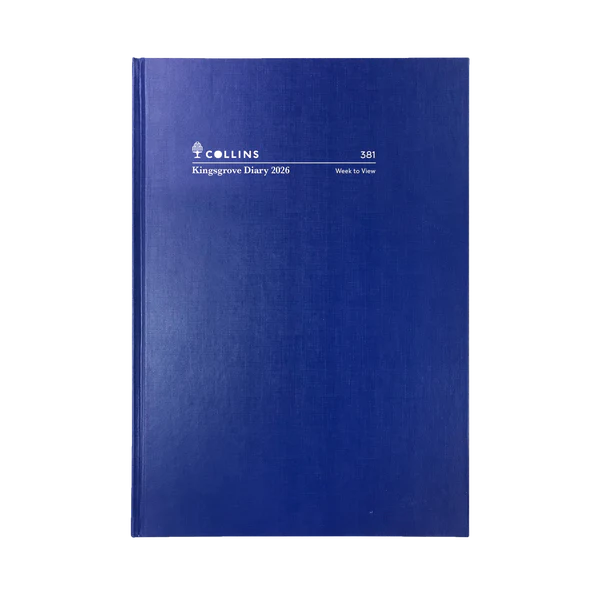 NEW Collins Kingsgrove Calendar Year 2026 Diary/Planner, Week to View, A5 Hard Cover - 381.P59-26
