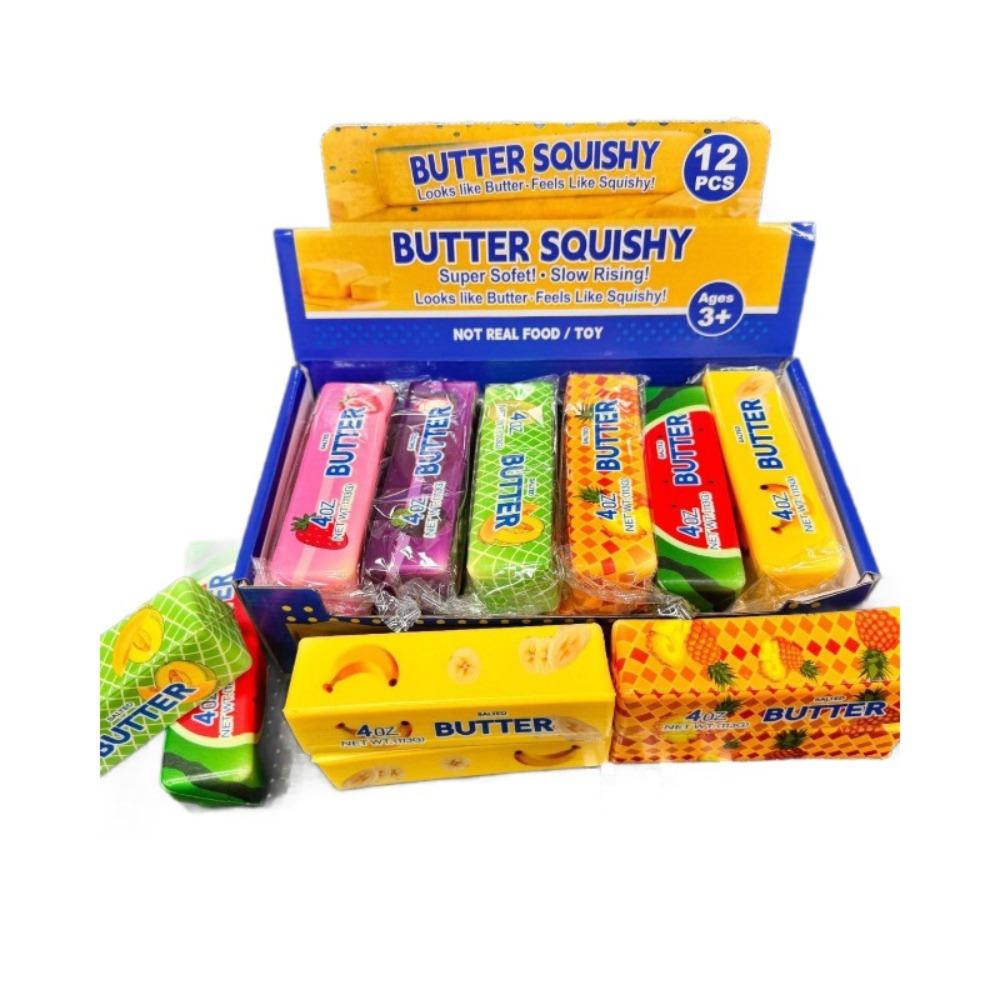 Fruit Butter Squishy Toy - 12 pack display box assorted flavours