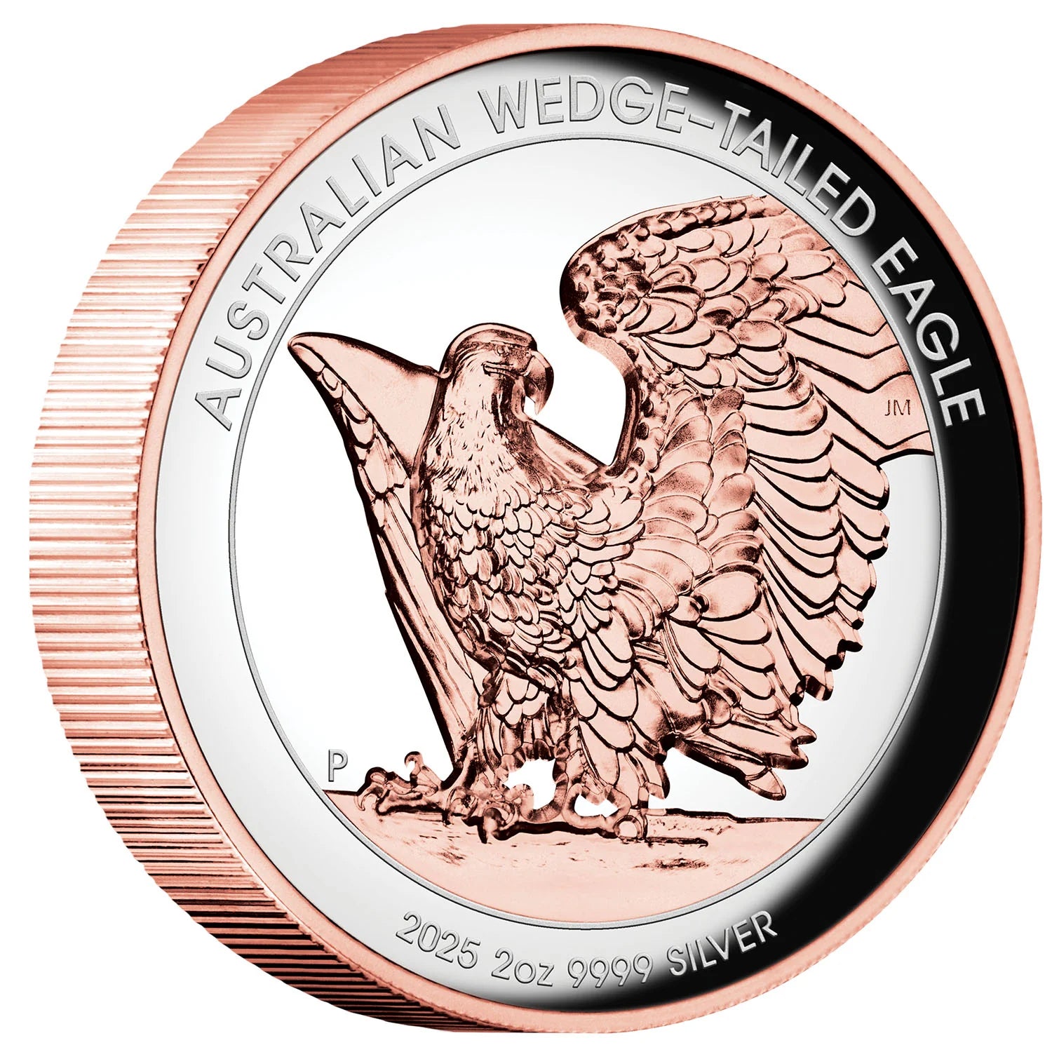 Australia Wedge-tailed Eagle 2025 $2 Ultra High Relief Rose Gold-plated 2oz Silver Proof Coin