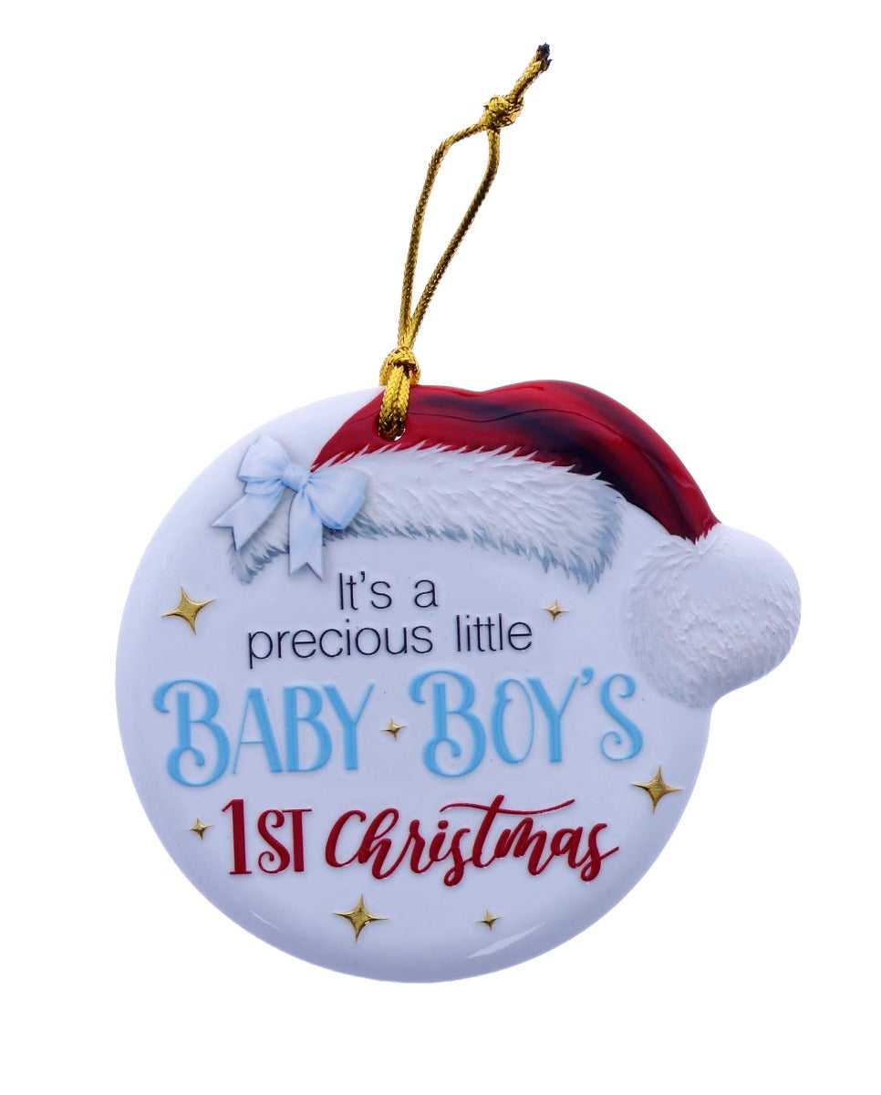 Family Friends House Christmas Sentiments Hanging Ceramic Plaque