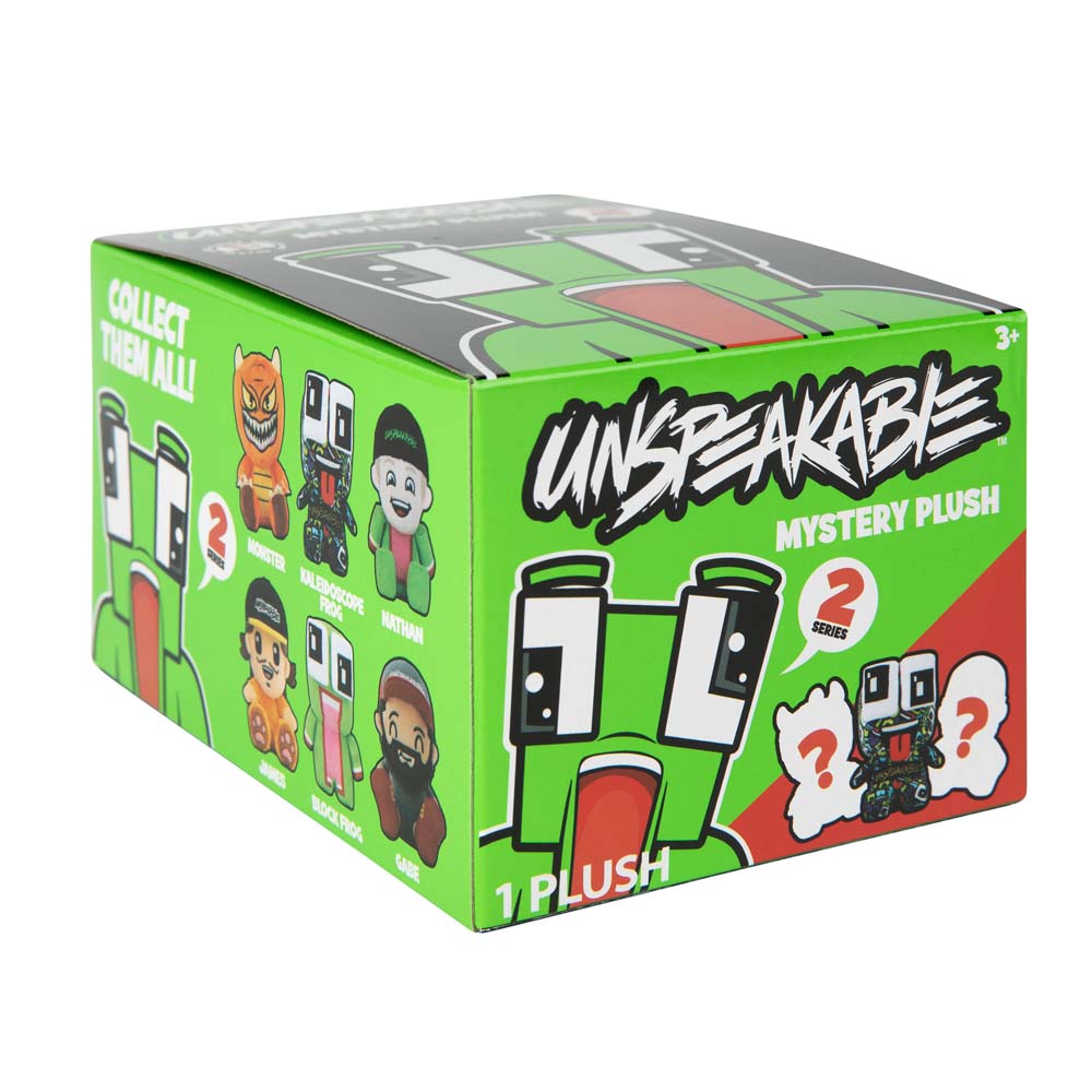 Unspeakable Mystery Plush Series 2 blind box packaging front and side